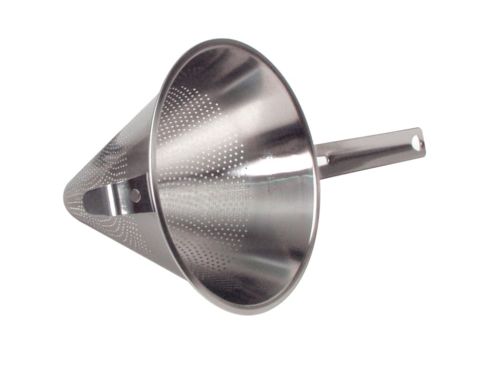 Stålssil med 23 cm diameter och handtag för matlagning eller bakning