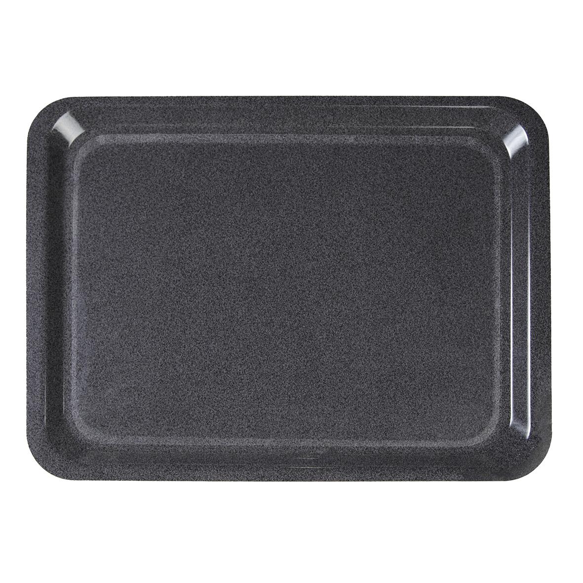 Granitlaminat bricka 43x33cm i svart med upphöjd kant