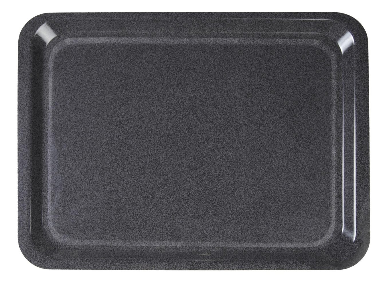 Granitlaminat bricka 43x33cm i svart med upphöjd kant