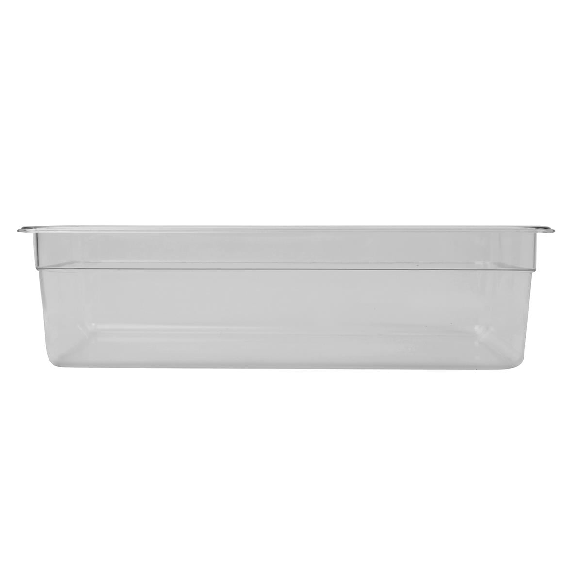 Klar plastlåda med måtten 530x325x150mm och en volym på 20,5L