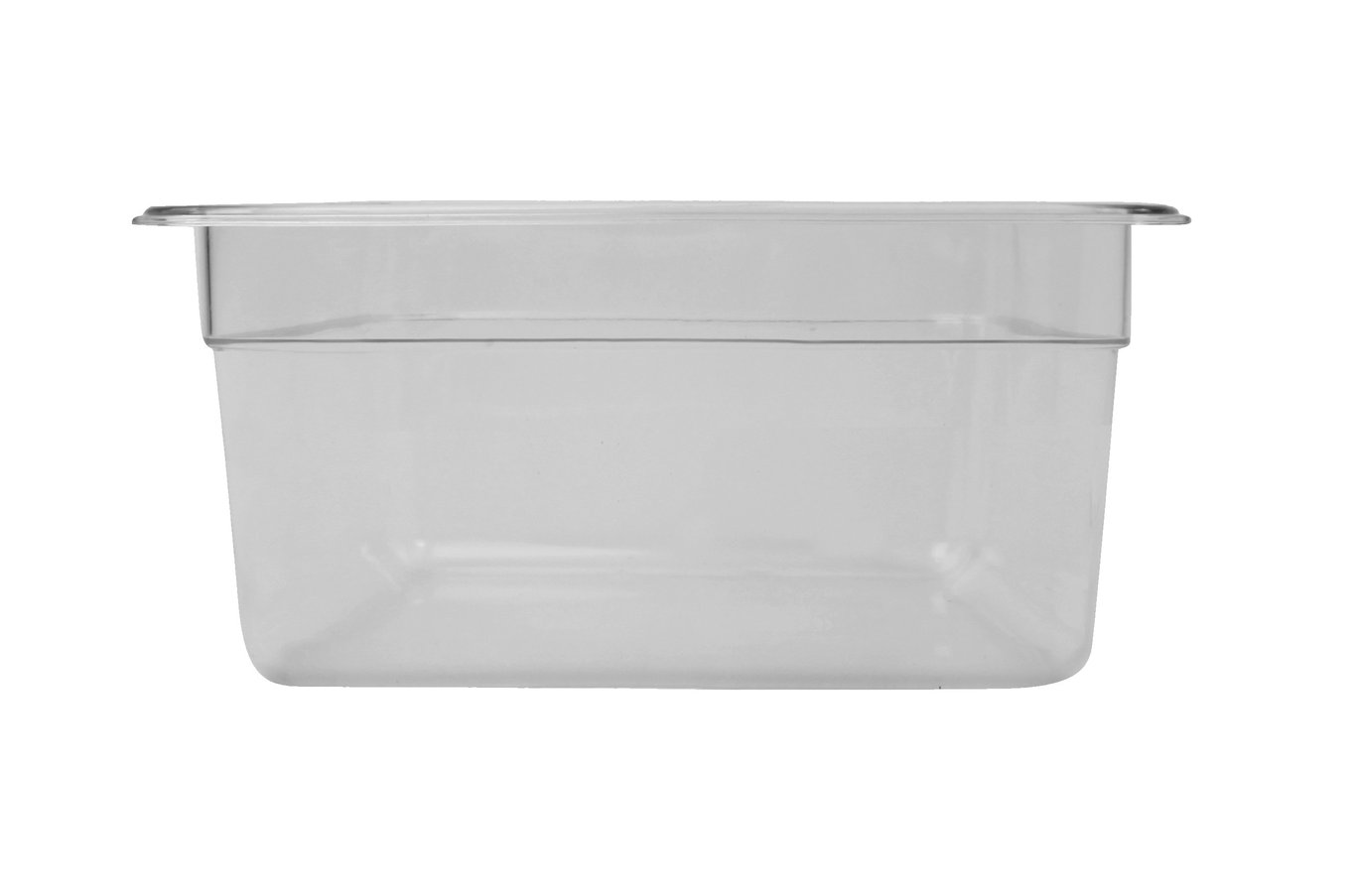 Klar kantin i plast med måtten 176x325x150mm och 5,5L volym