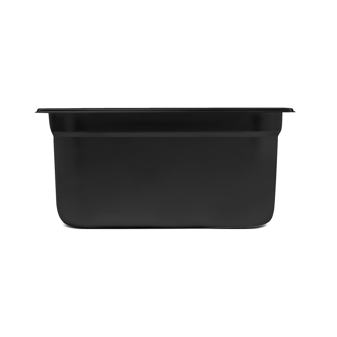 Svart kantin med måtten 176x325x150mm och 5,5L volym