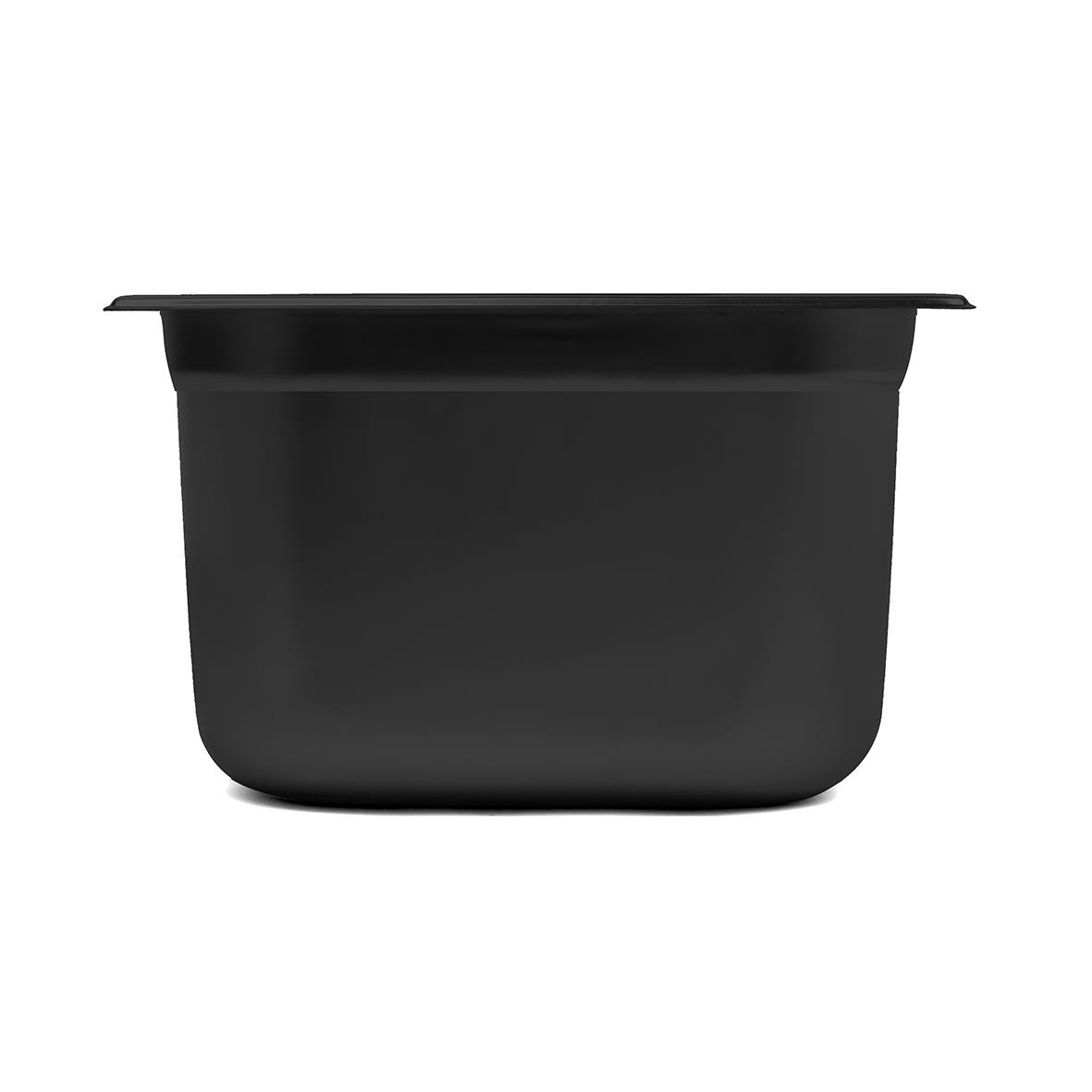 Svart kantin med måtten 265x162x150mm och 4L volym