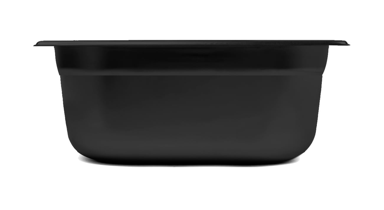 Svart kantin med måtten 176x108x100mm och volym på 1 liter