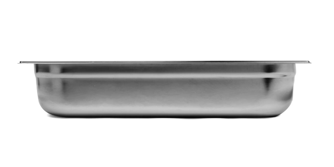 Rostfri GN 1/1-100 kantin med måtten 530x325x100mm och volym 13,5L