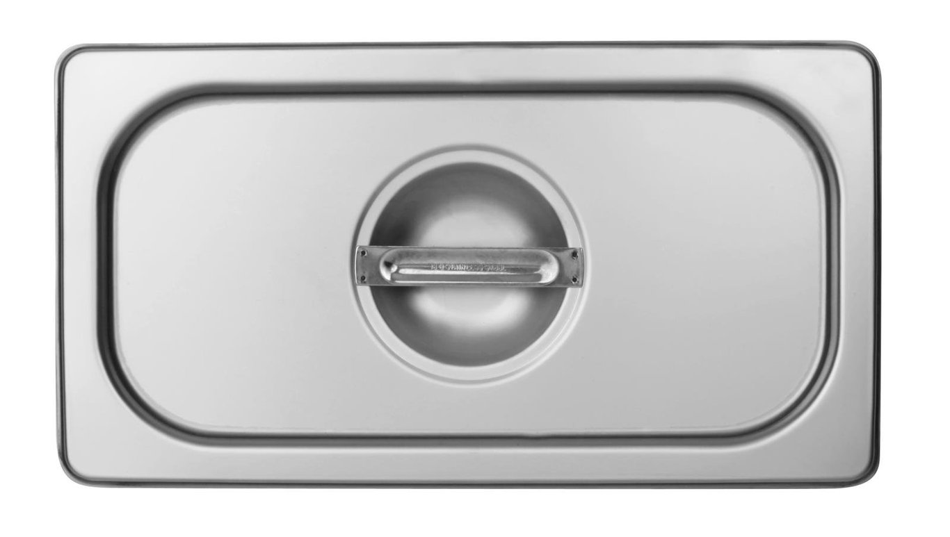 Rostfri lås till kantin, GN 1/3, rund låsring och handtag