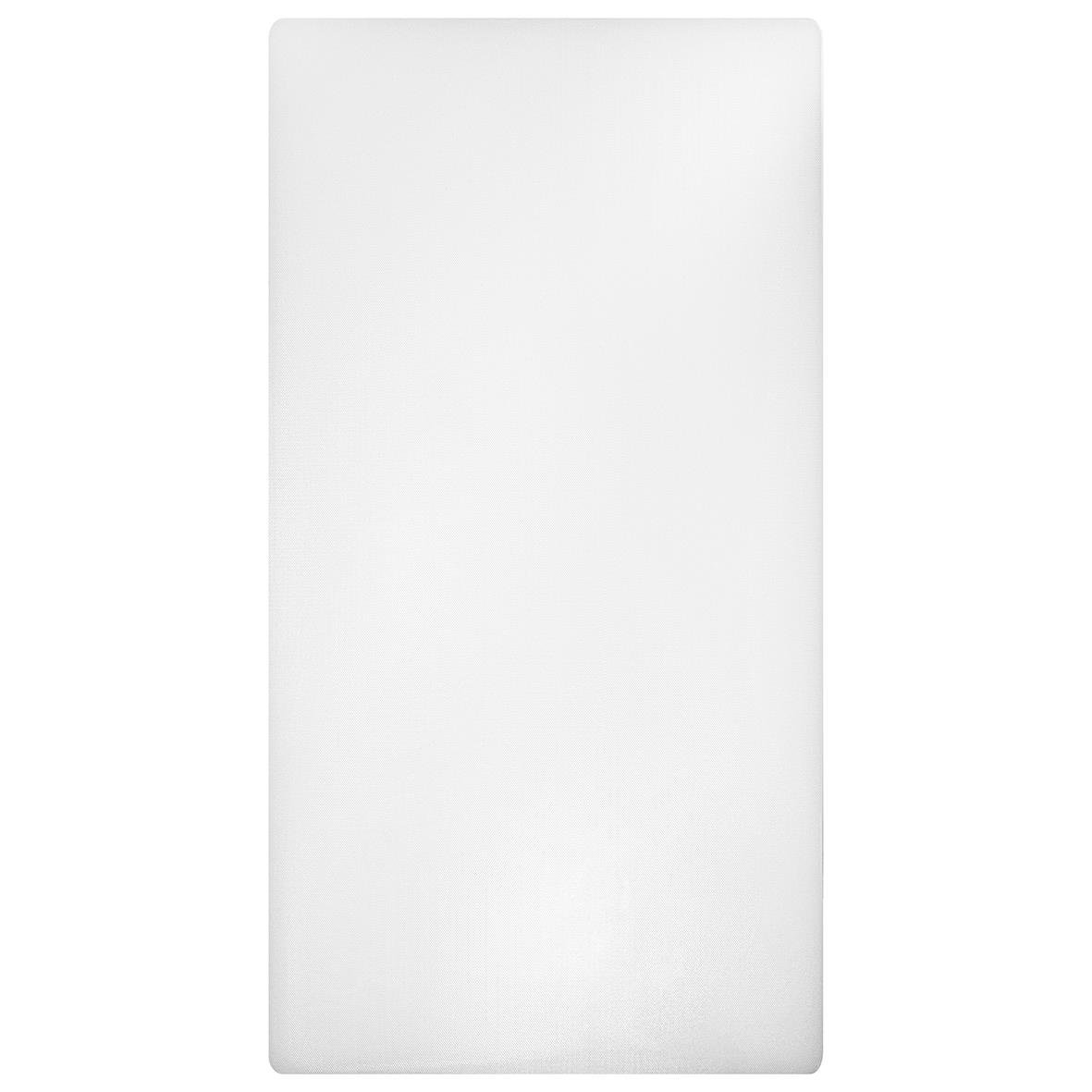 Vit skärbräda i HDPE med måtten 49x25cm