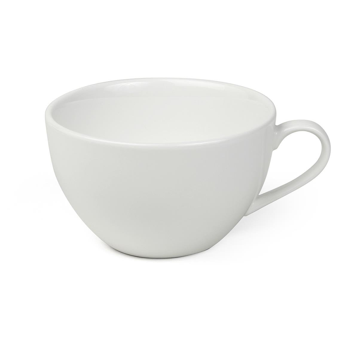 Vit kaffekopp 22cl med handtag