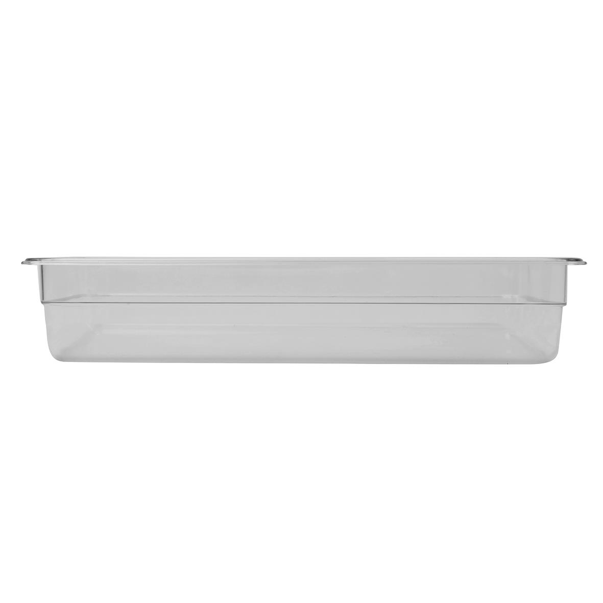 Klar plastkärra med måtten 530x325x100mm och 13,5L volym