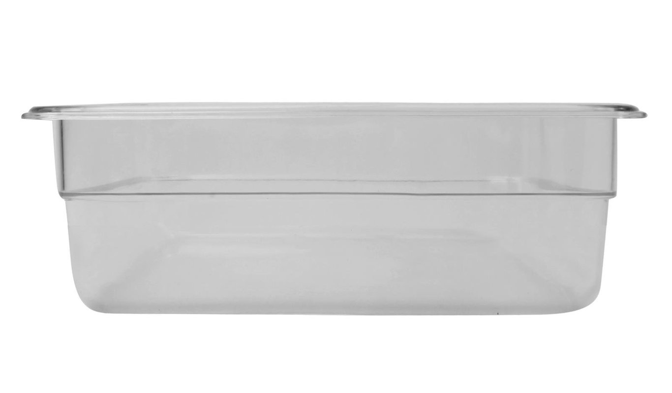 Klar plastkopp med måtten 265x325x100mm och 6L volym