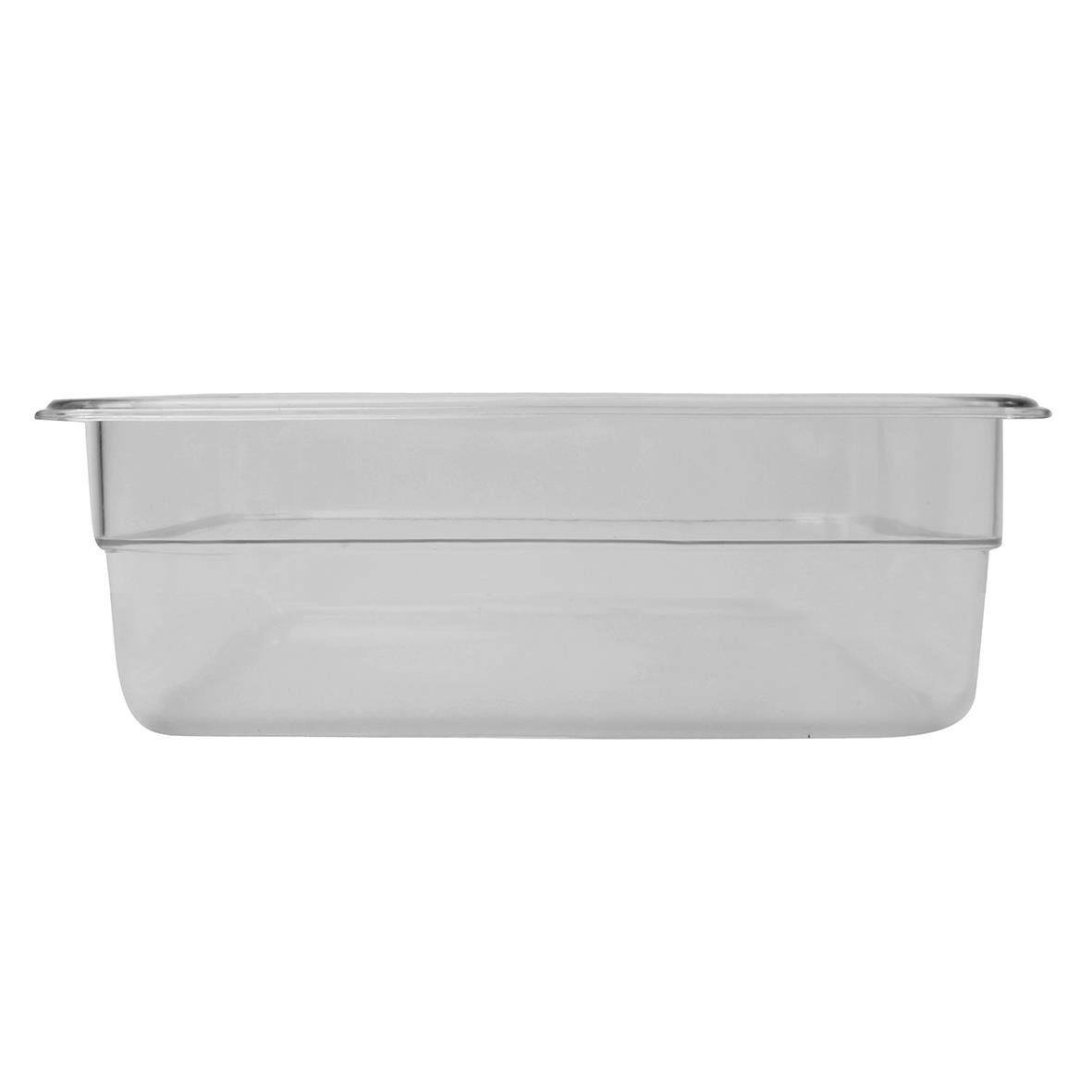 Klar plastkopp med måtten 265x325x100mm och 6L volym