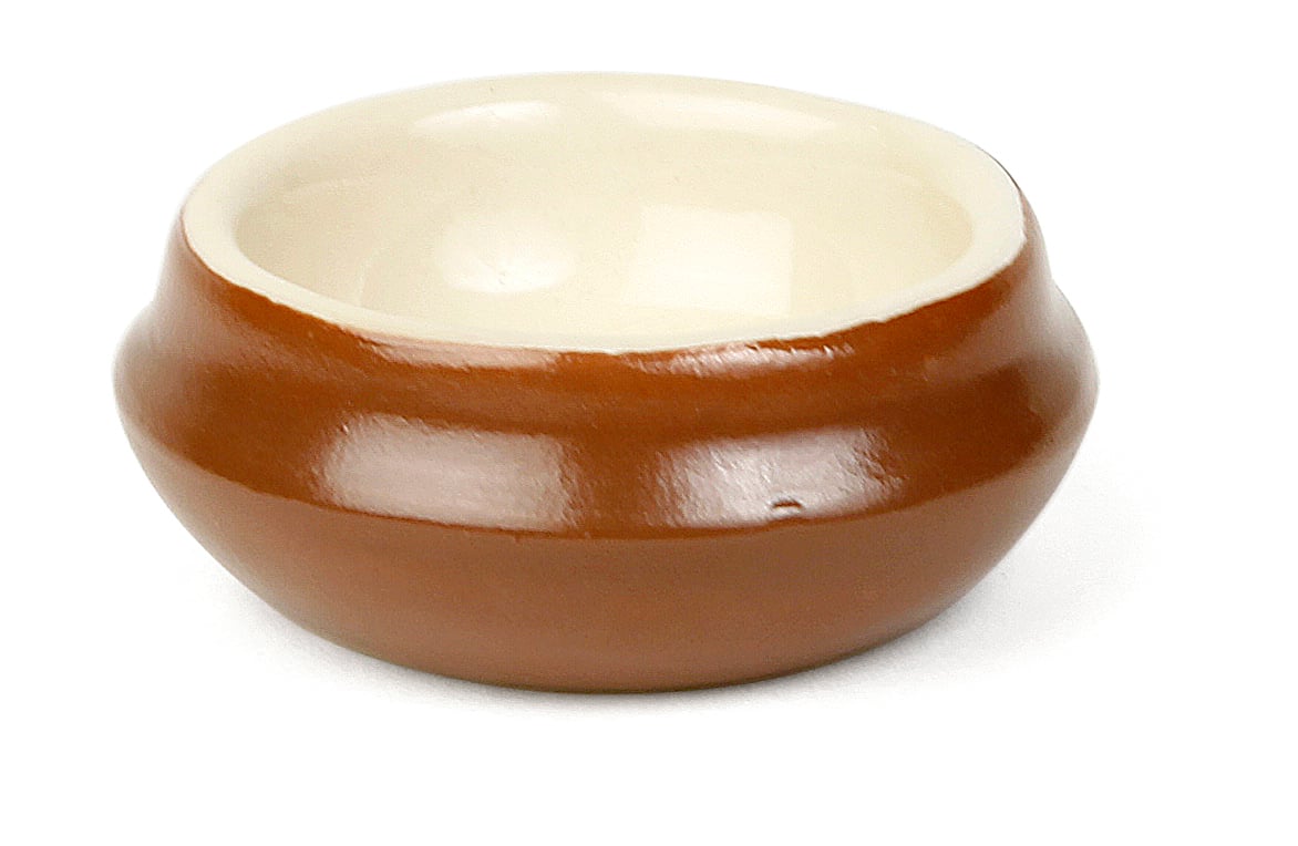 Brun/beige smörkopp Xantia Provence i keramik