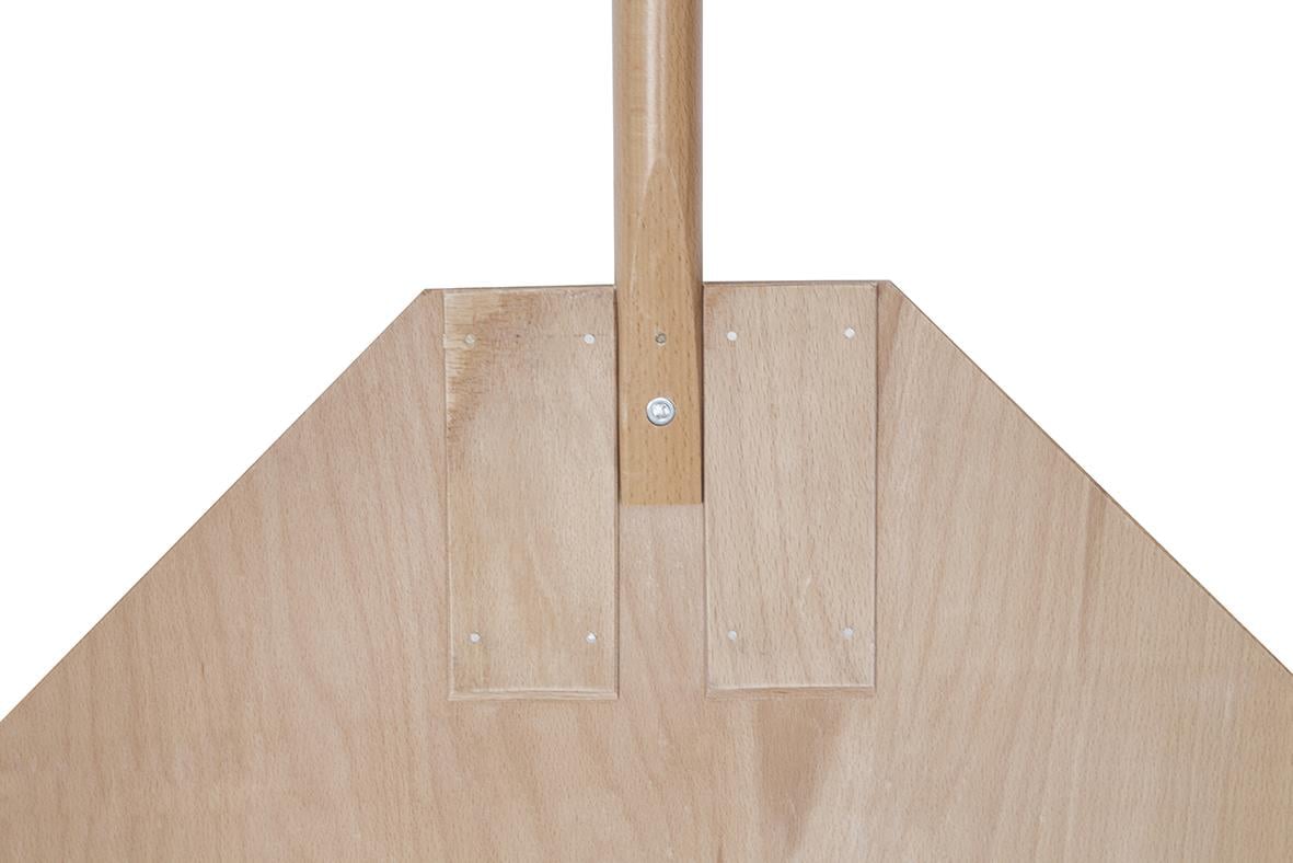 Träpizzaspade med aluminiumkant, 36 cm lång