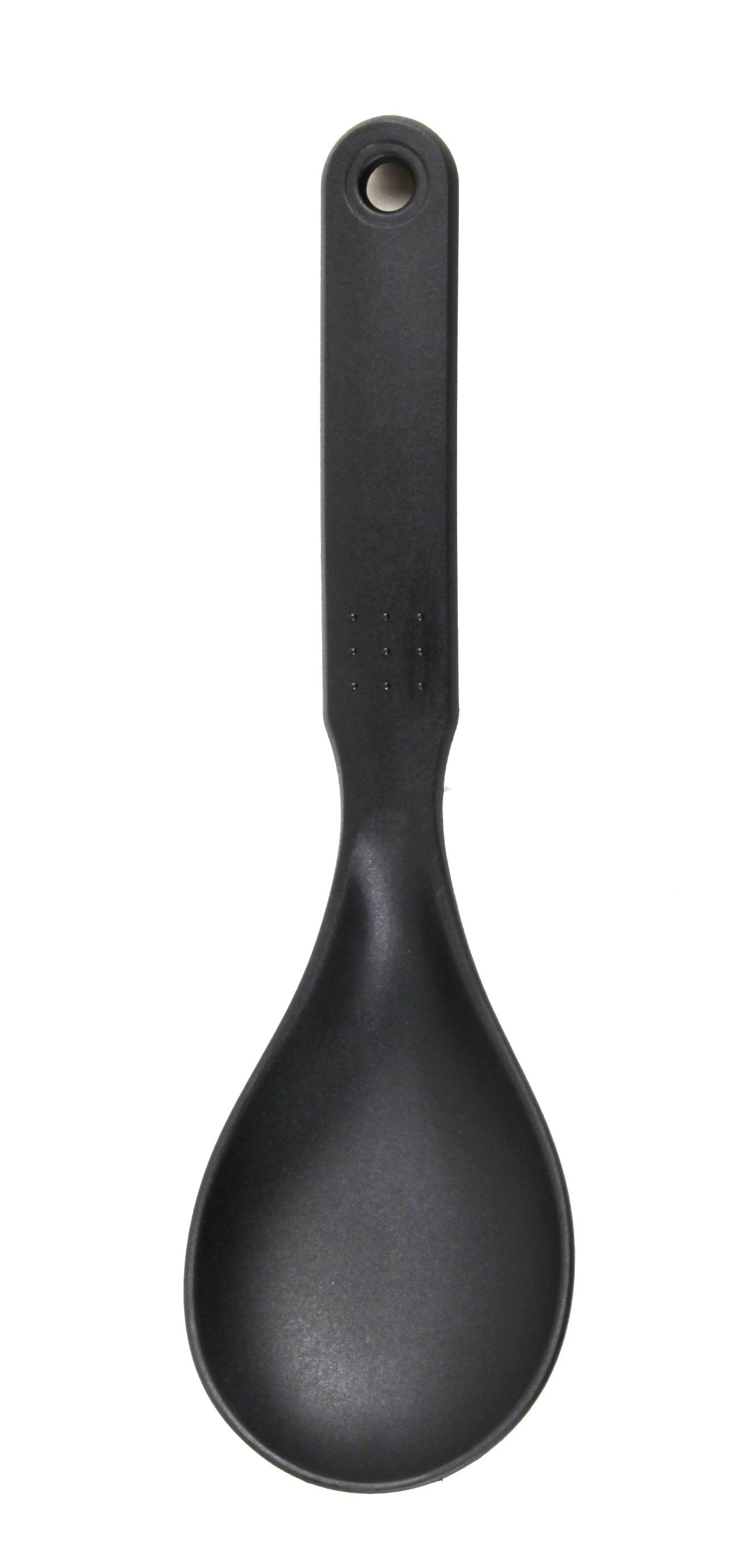 Svart sked med 25 cm längd