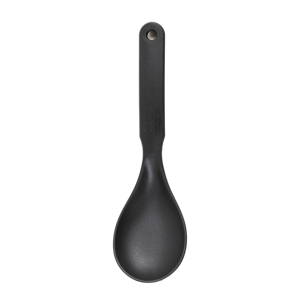 Svart sked med 25 cm längd