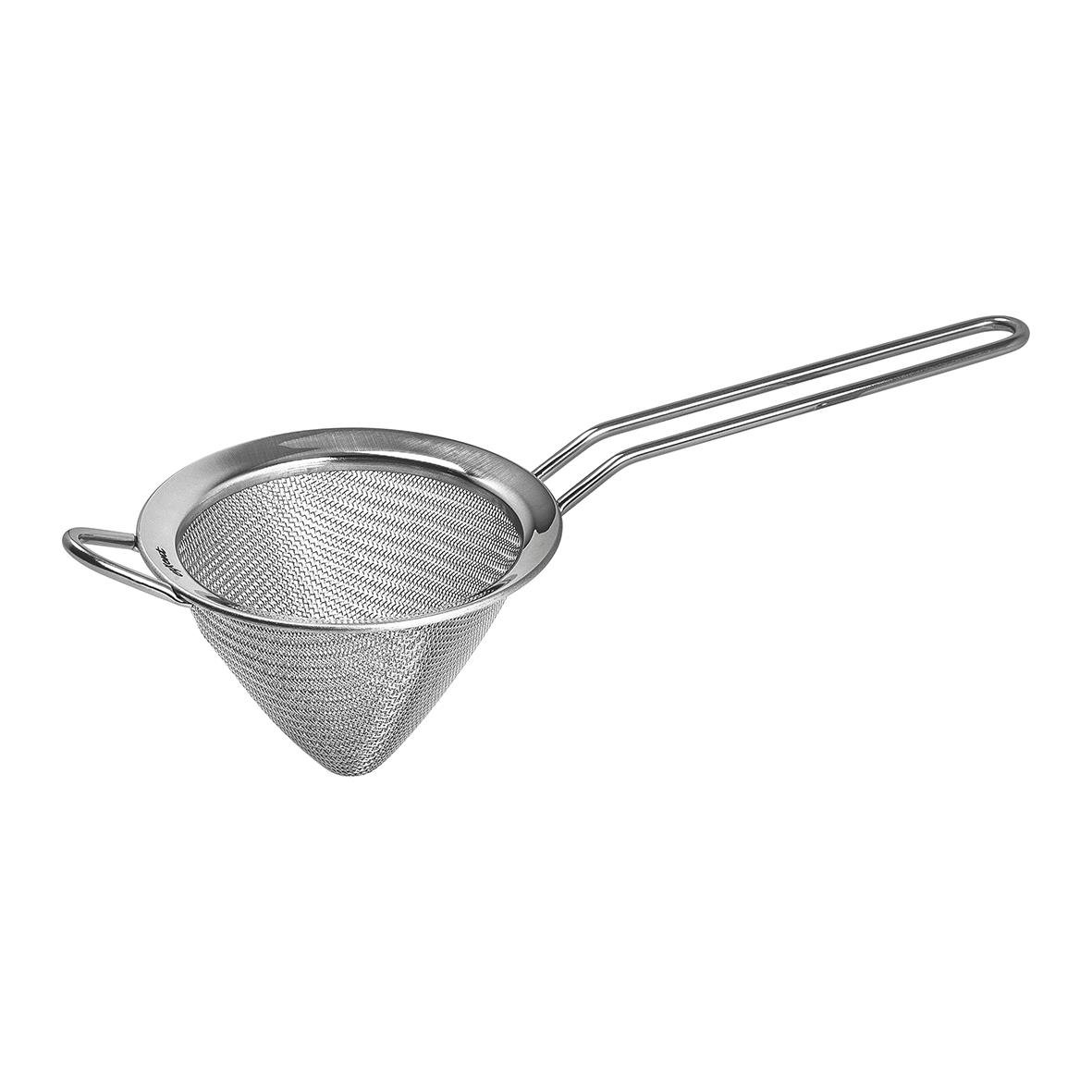 Passersil Dubbelnät Ø8cm av rostfritt stål med handtag