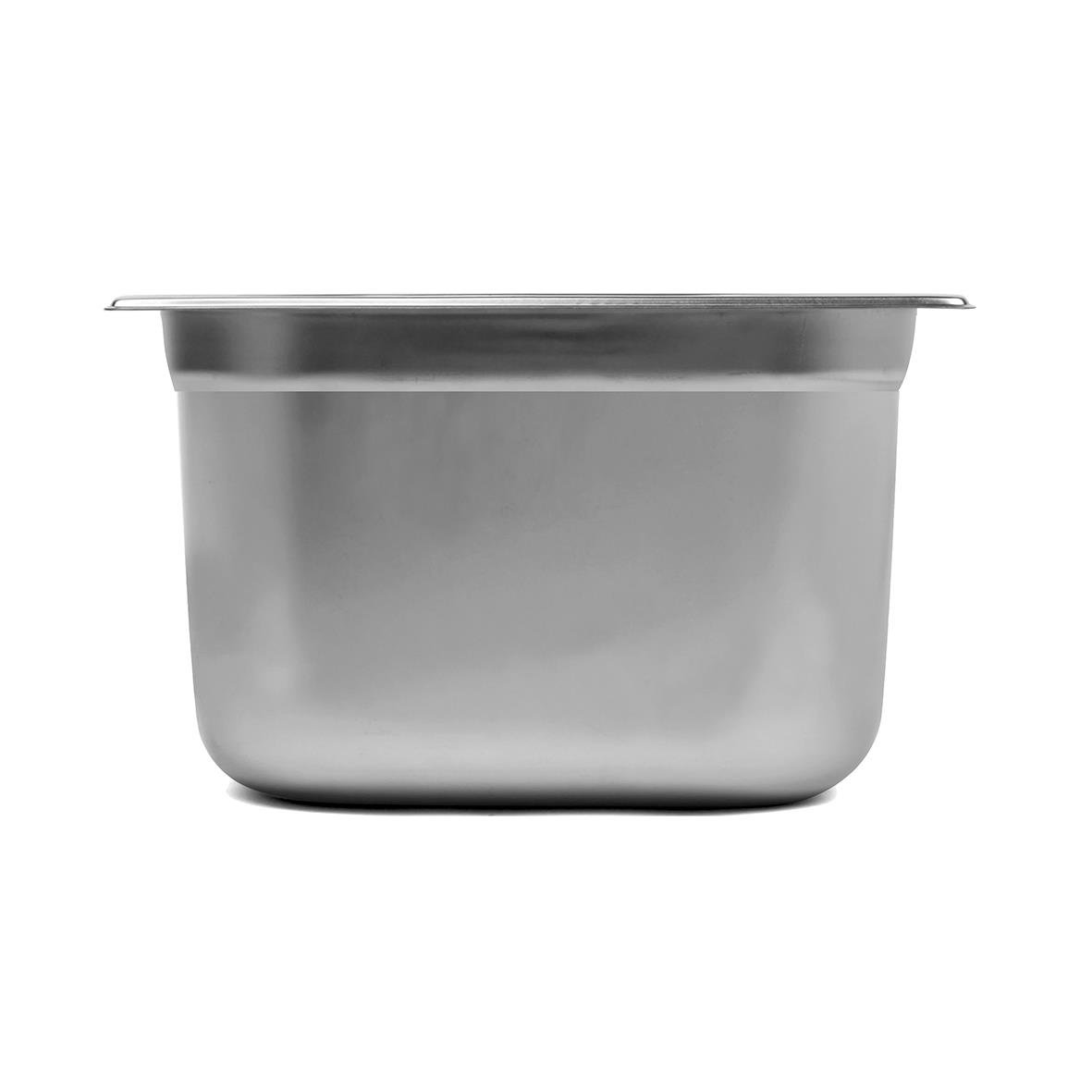 Rostfri GN 1/4-150 kantin med måtten 265x162x150mm och 4L volym