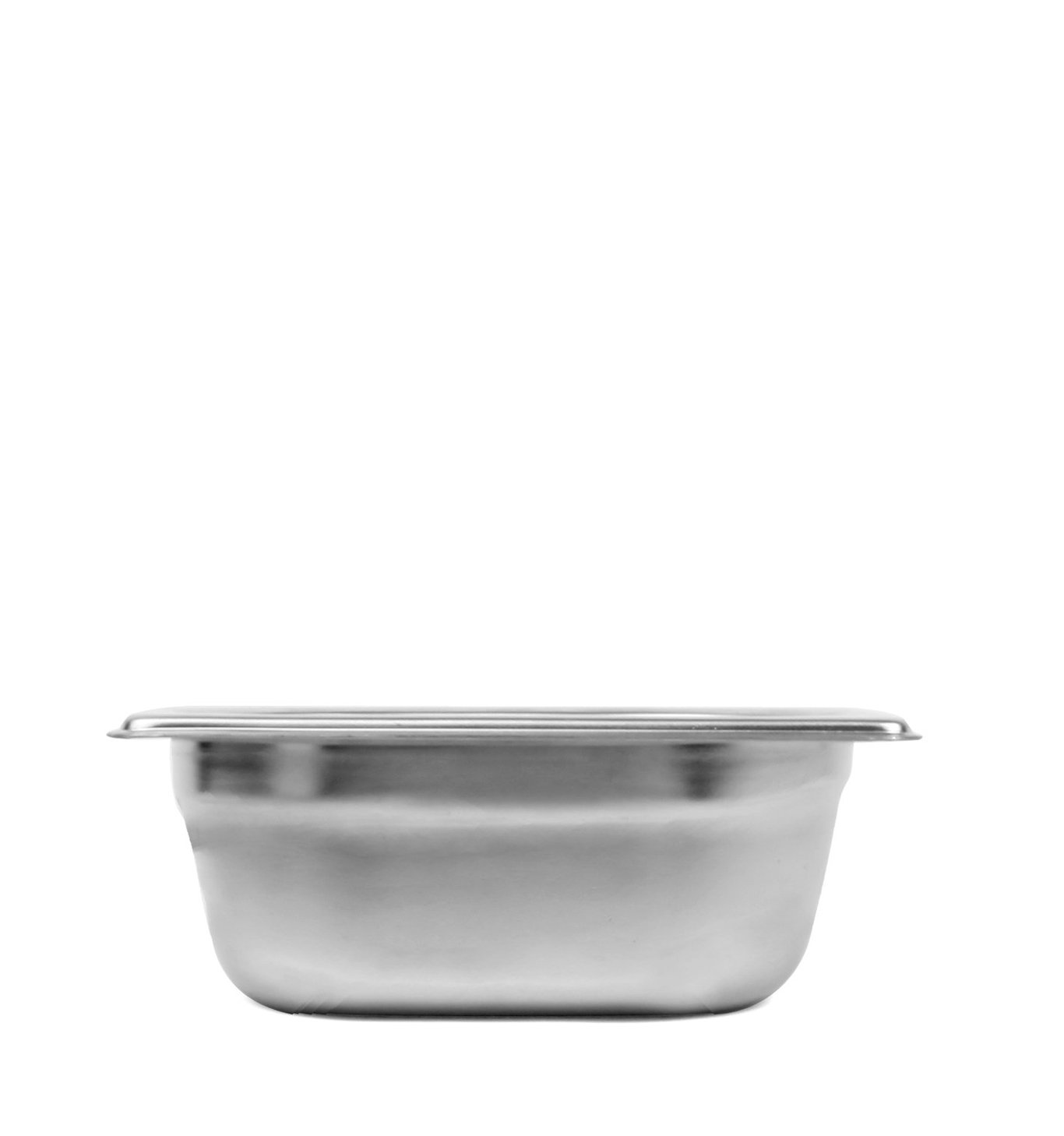 Rostfri GN 1/6-65 kantin med måtten 176x162x65mm och 1L volym