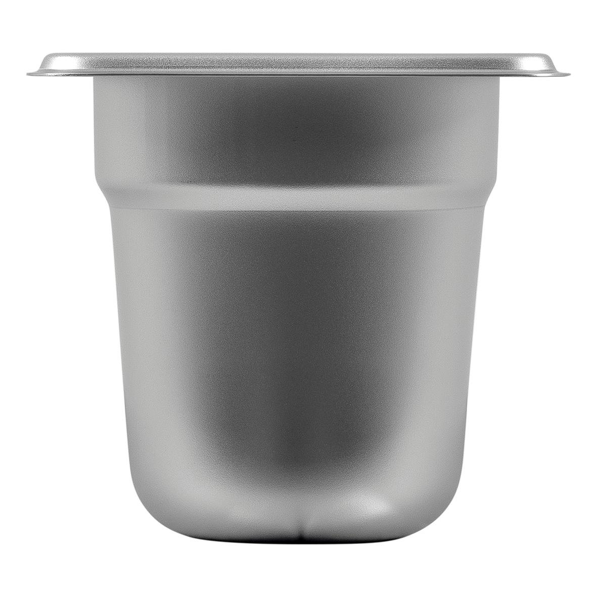 Rostfri GN 1/9-kantin med måtten 176x108x100mm och volym på 1 liter