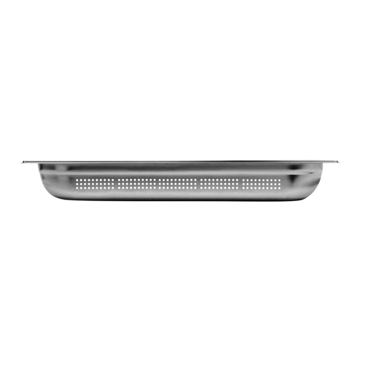 Rostfri kantin GN 1/1-65 med perforerad botten, mått 530x325x65mm, volym 9L