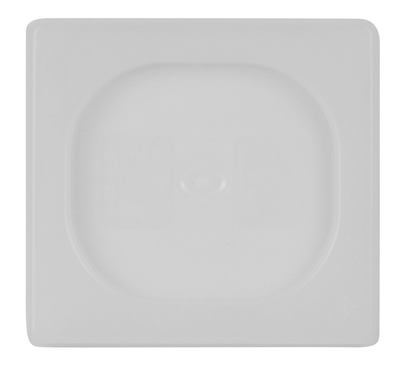 Vit lås till kantin, plastmaterial, kvadratisk form, klar design