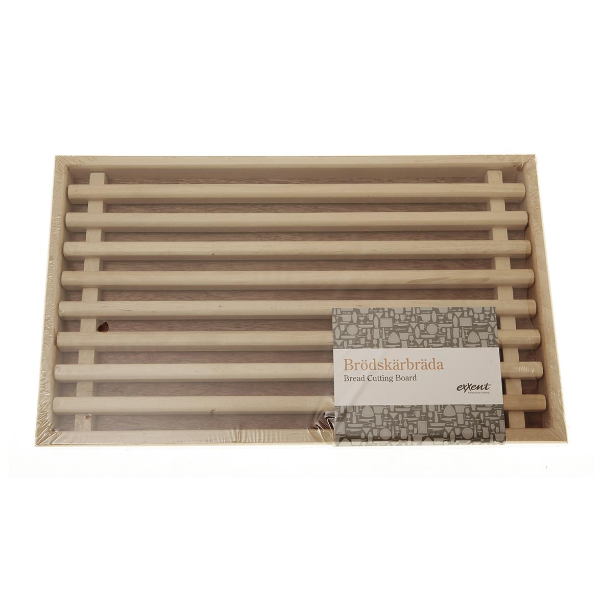 Björkbrödskärbräda 50x30cm med slitsad yta för bröd