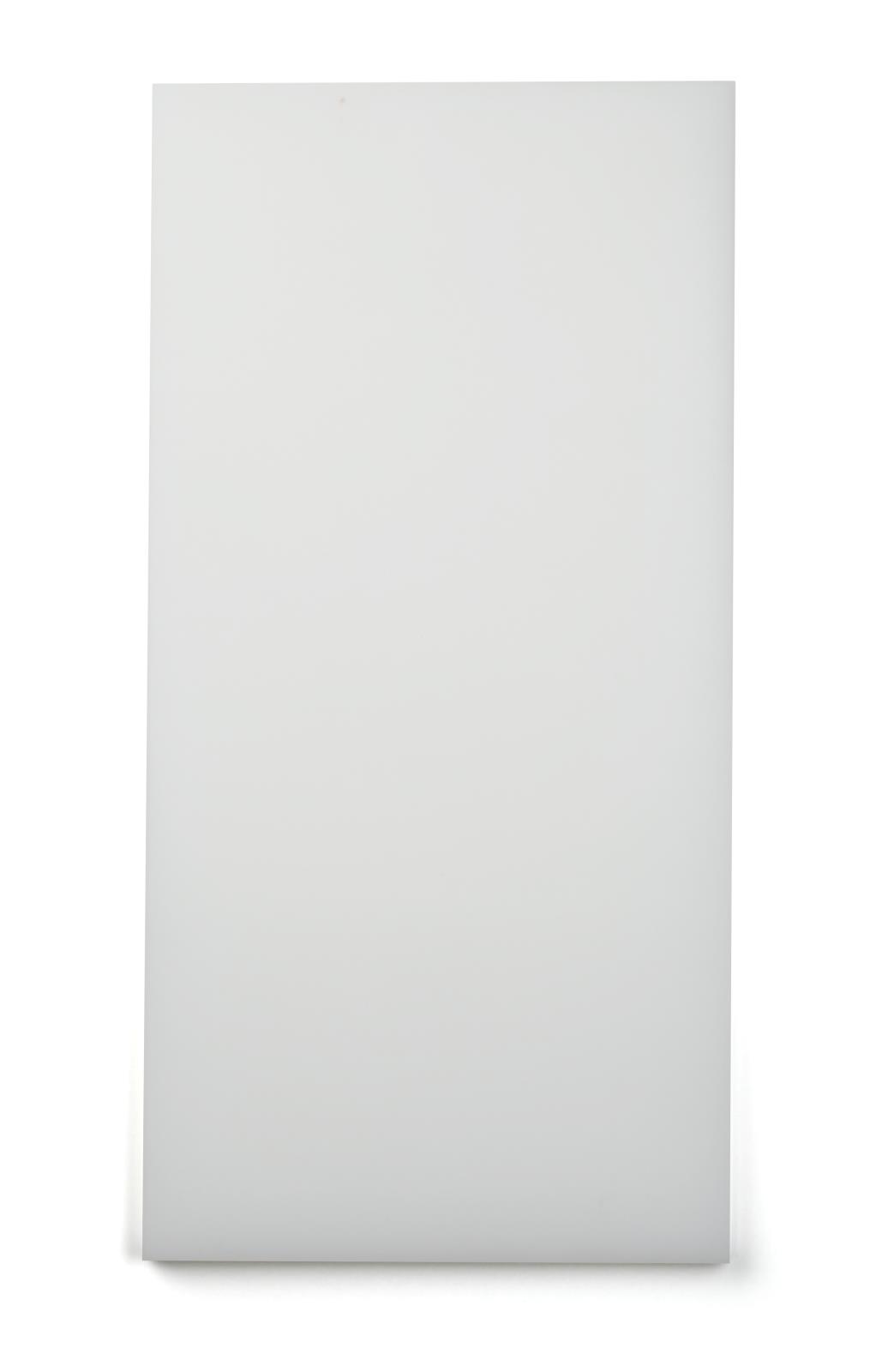 Vit skärbräda i HDPE, mått 74x29 cm