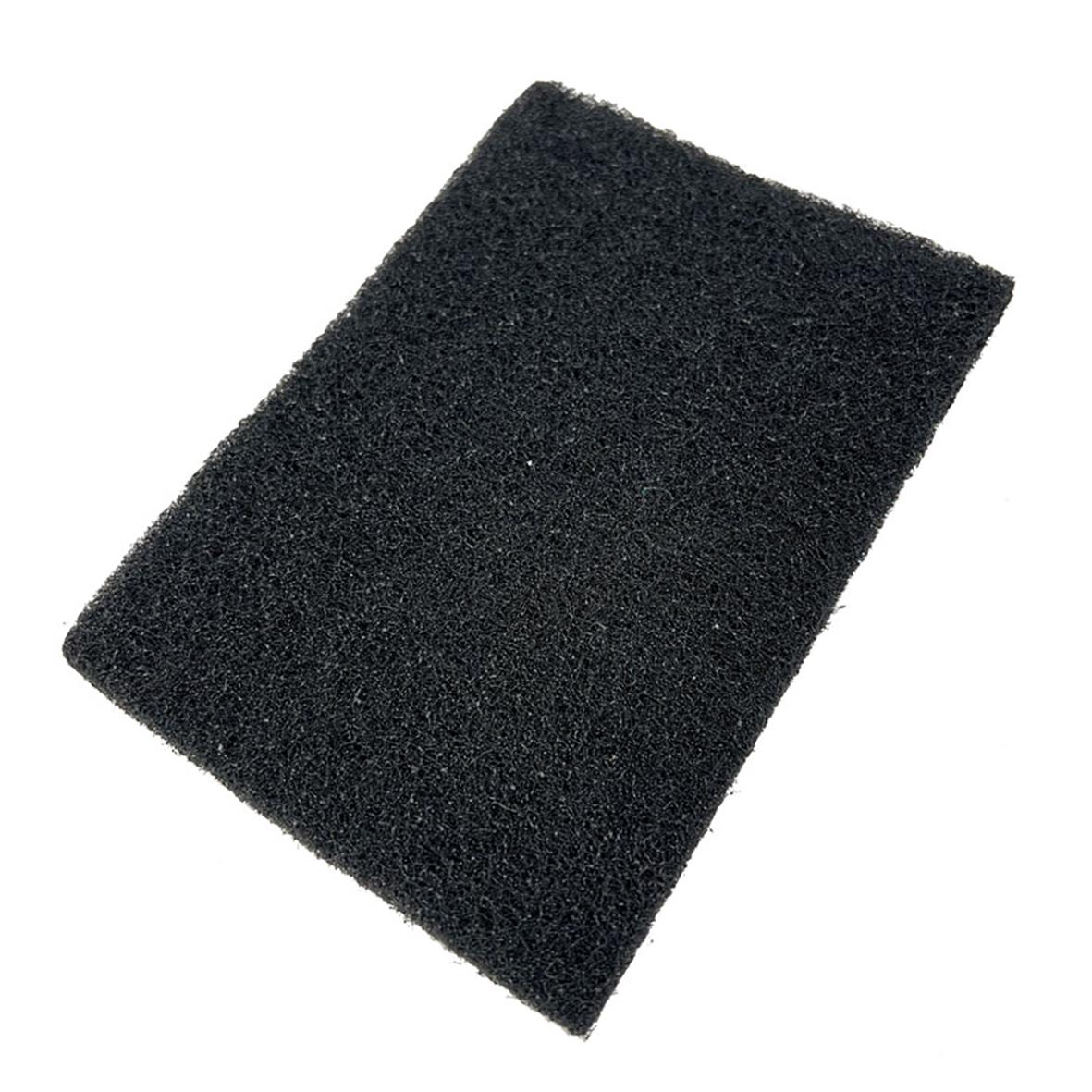 Svart grillduk av skumgummi eller liknande material