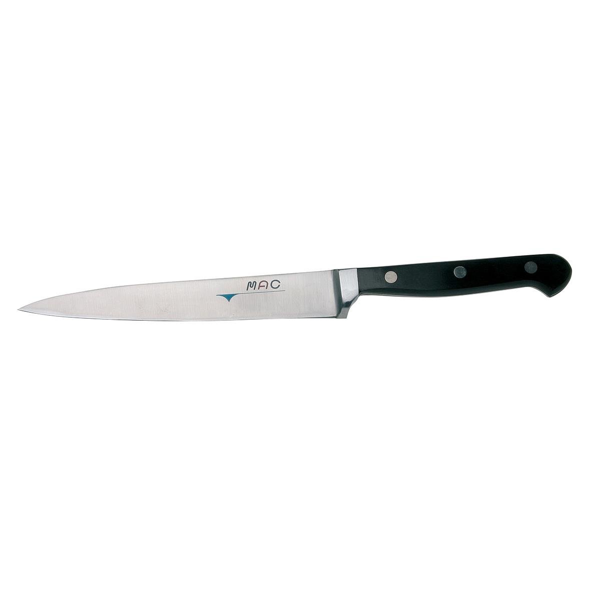 Filékniv Mac SO-70 17,5cm med svart handtag och rostfri blad