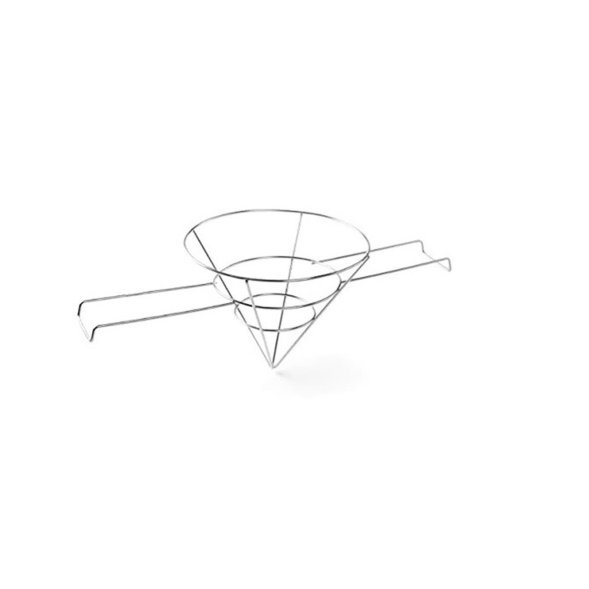 Rostfri fettfilterhållare med spiralformad design för fettfångning
