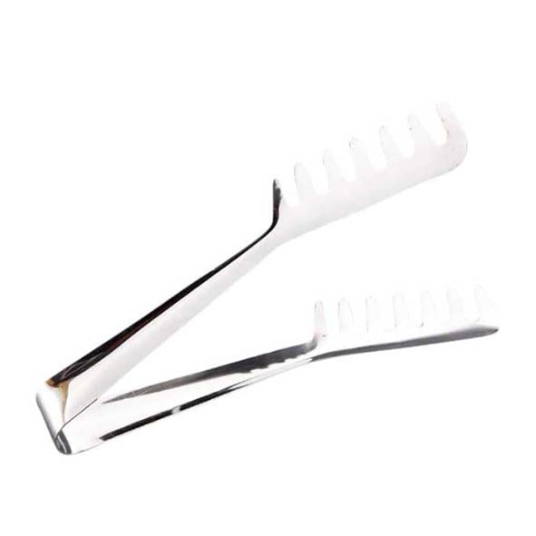 Rostfri spaghettitång 19 cm med tänder för att greppa pasta