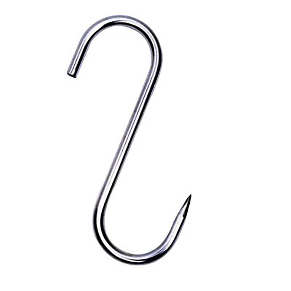 Rostfri köttkrok 160 mm med S-form