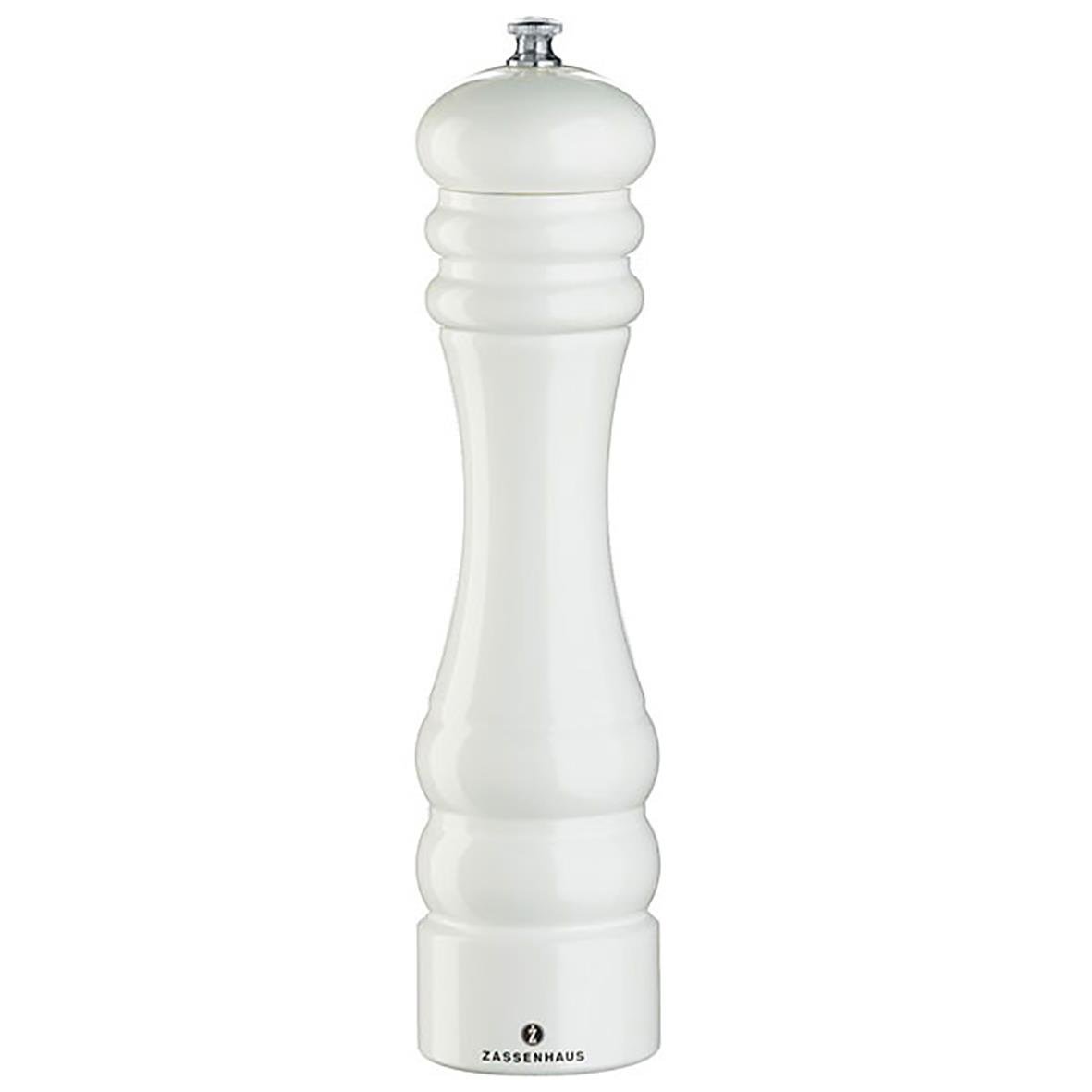 Vit saltkvarn Zassenhaus Berlin 24cm med klassisk design