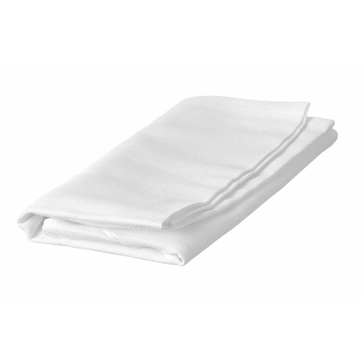 Vit bomullssilduk Hendi Bomull 70x70cm, vikta och rena
