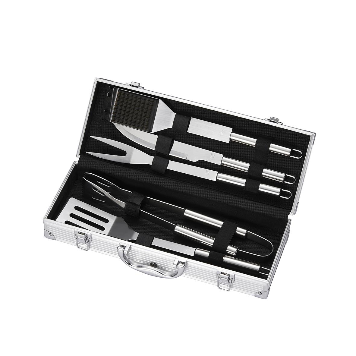 Grillset Dorre Box med 5-delar tång/spade/gaffel/kniv/borste