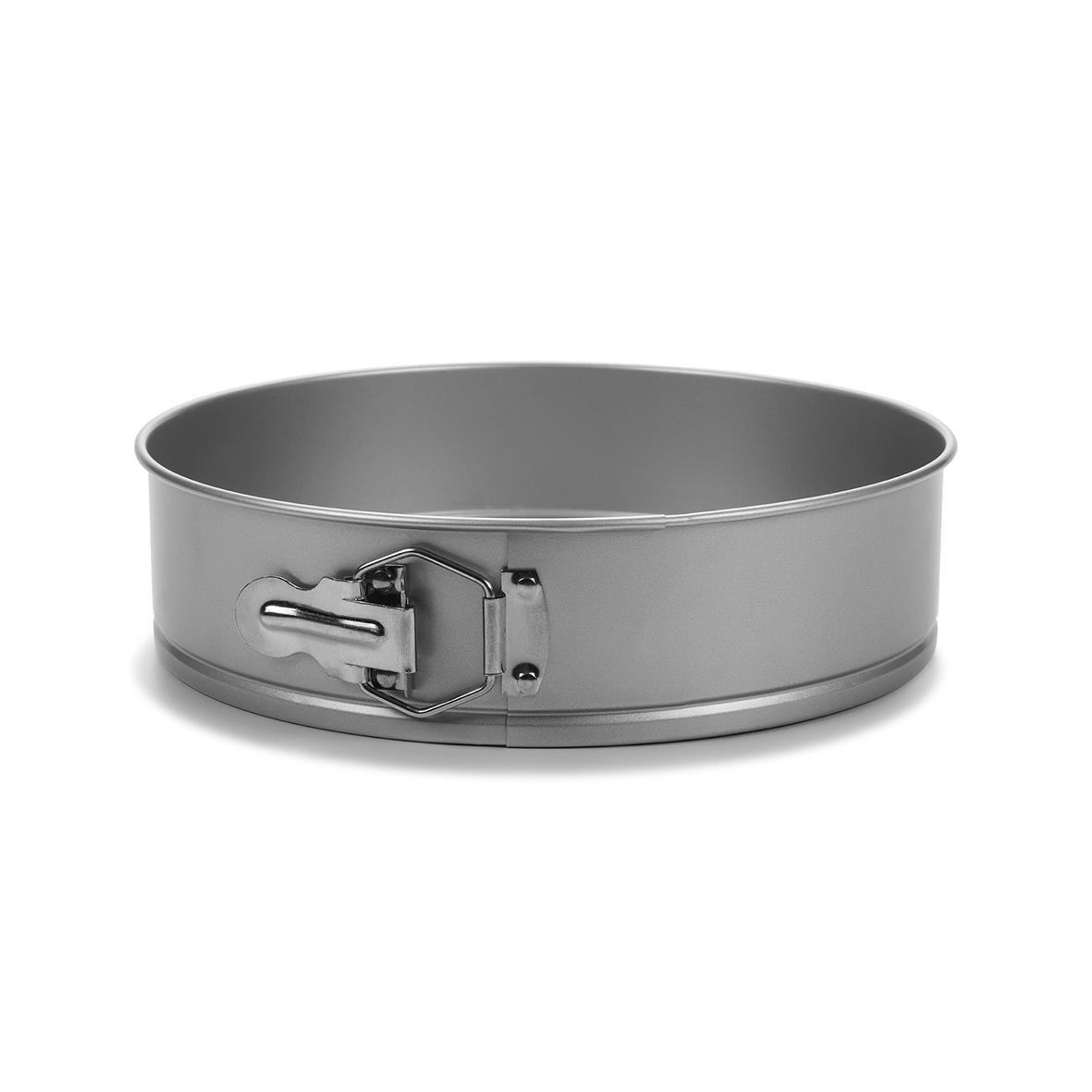 Rund springform på 24 cm i metall med låsbar kant