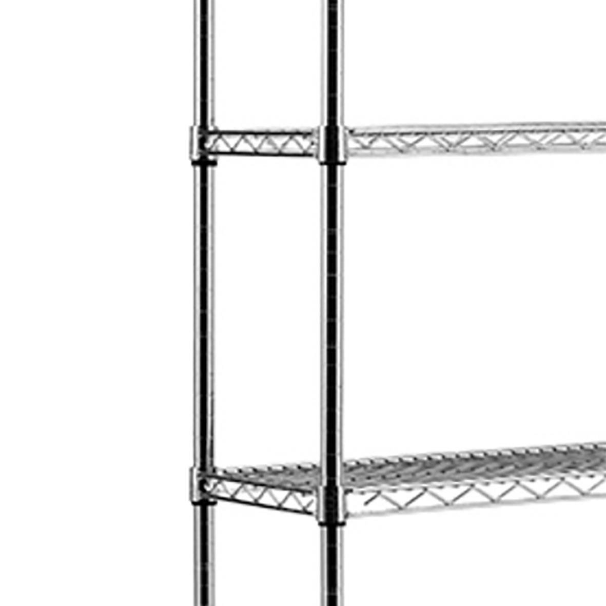 Ställskruv till hyllben och gallerhylla för stabilitet och justering