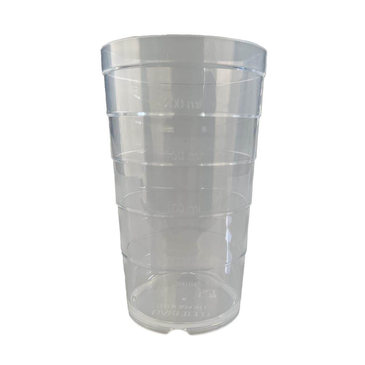 Transparent plastmugg för dryck eller förvaring, 300ml