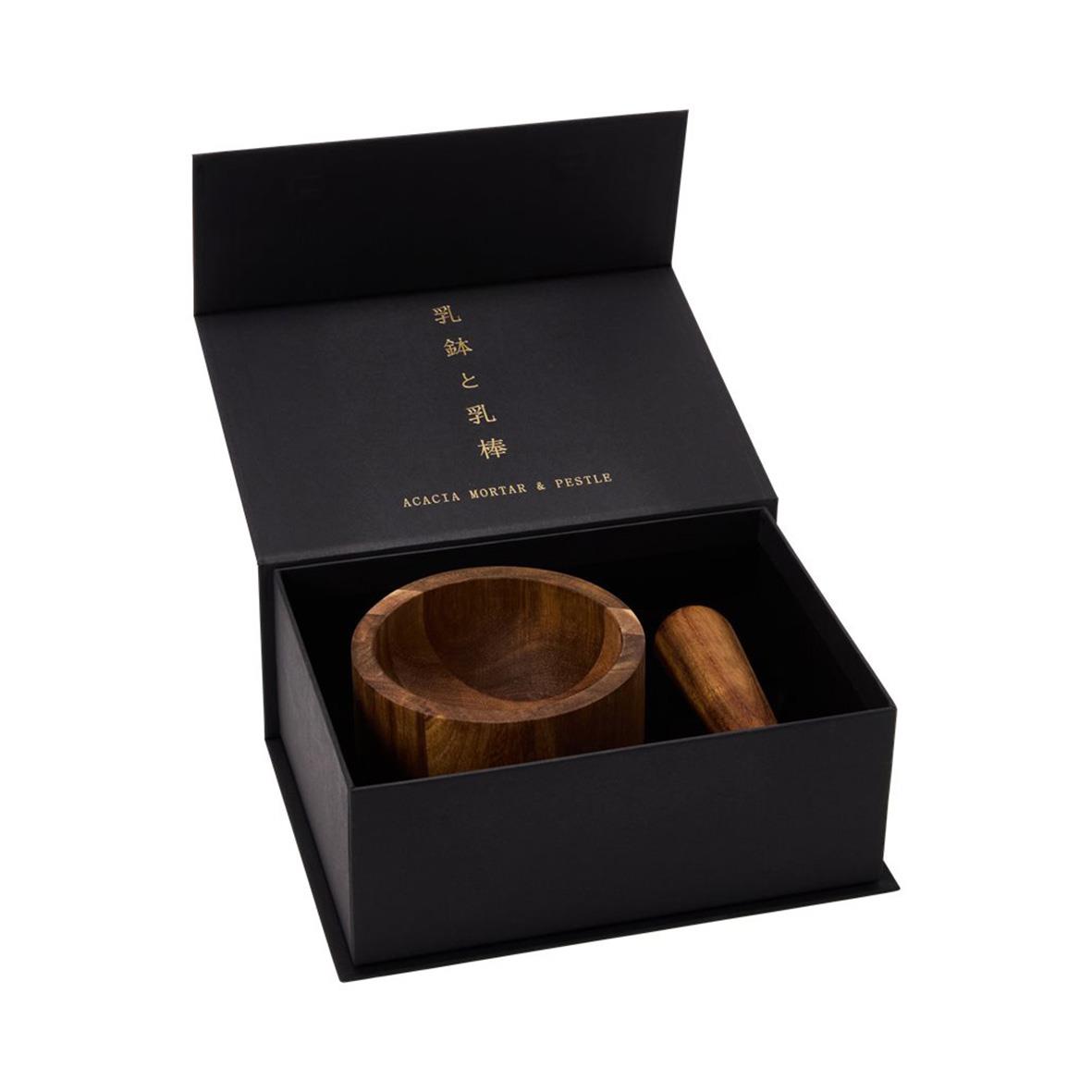 Mortel Satake Shiro Akacia Ø125x90mm i svart presentask