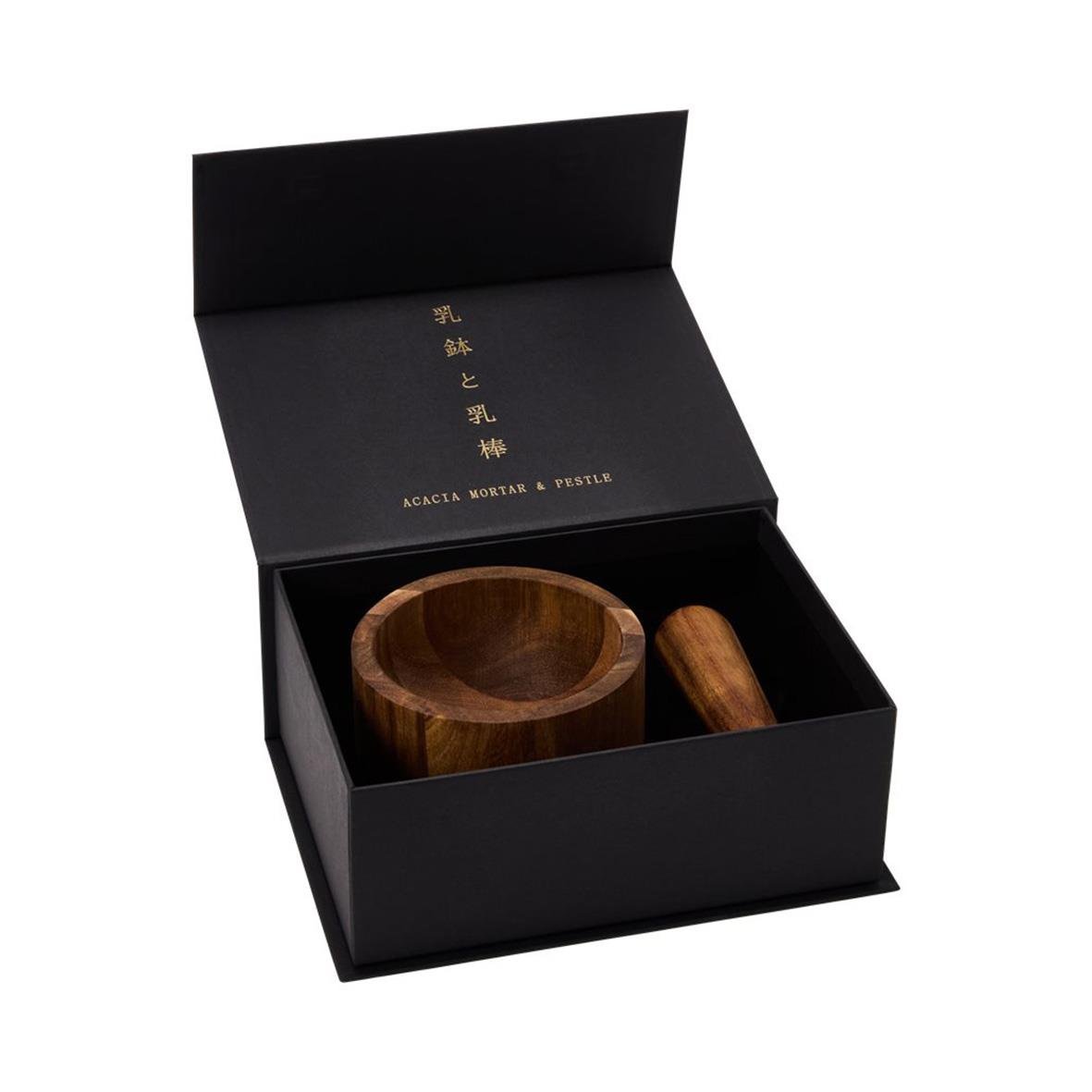 Mortel Satake Shiro Akacia Ø125x90mm i svart presentask