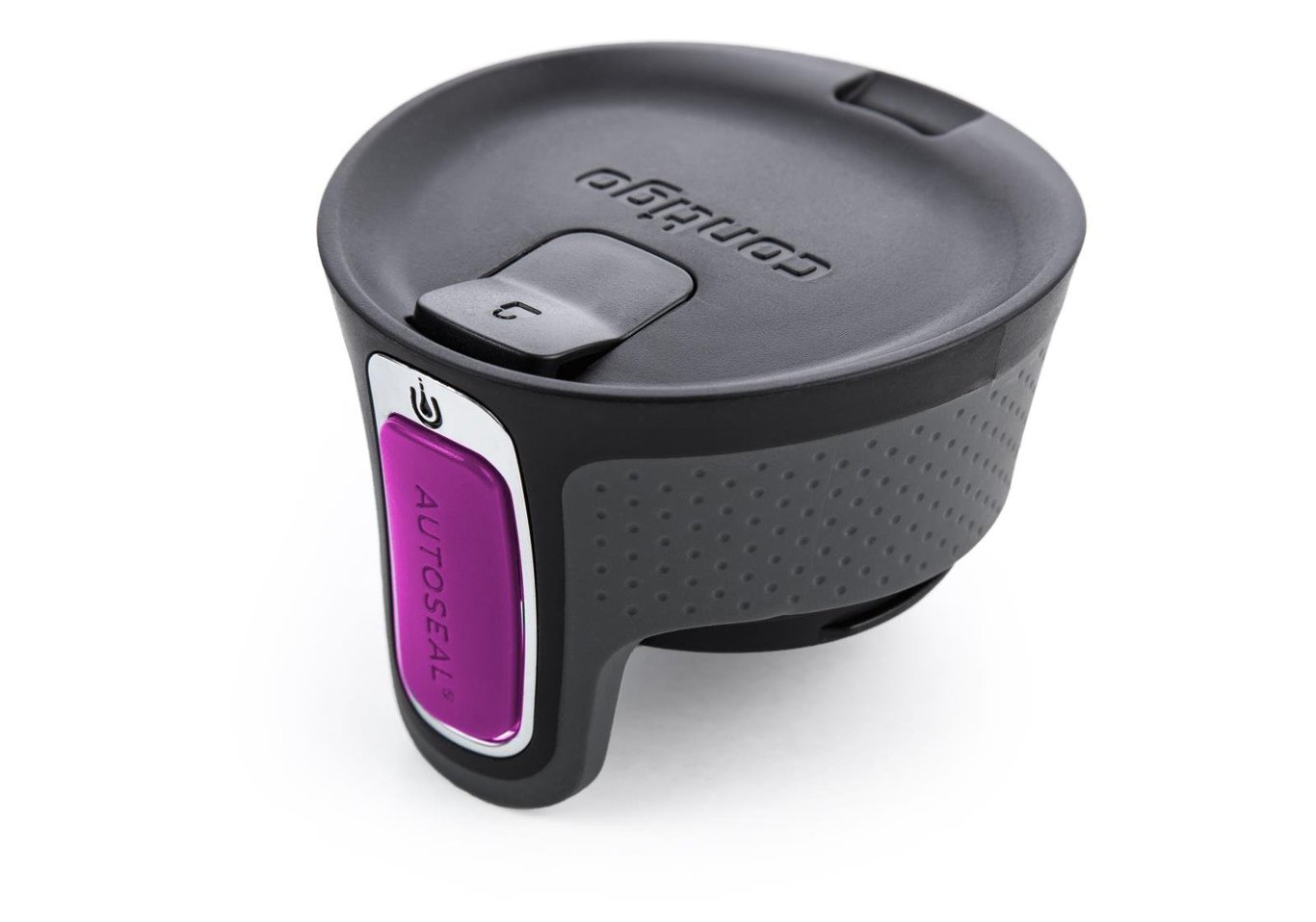 Termosmugg Contigo i rostfritt stål, spill- och läckfri, cerise färg