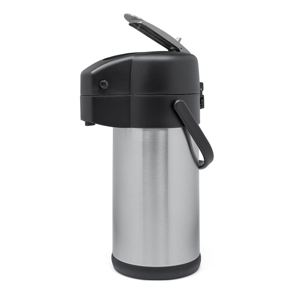 Pumptermos Exxent med rostfri insats och hävarm, 3L, svart och silver