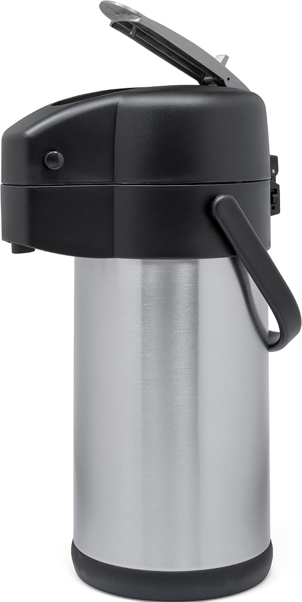 Pumptermos Exxent med rostfri insats och hävarm, 3L, svart och silver