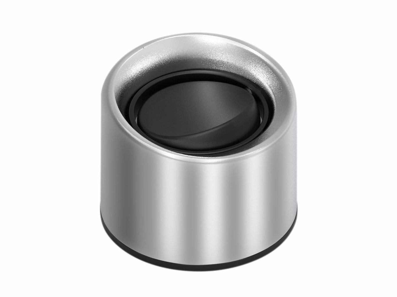 Korkutgång till vattenflaska i metall med svart inre del