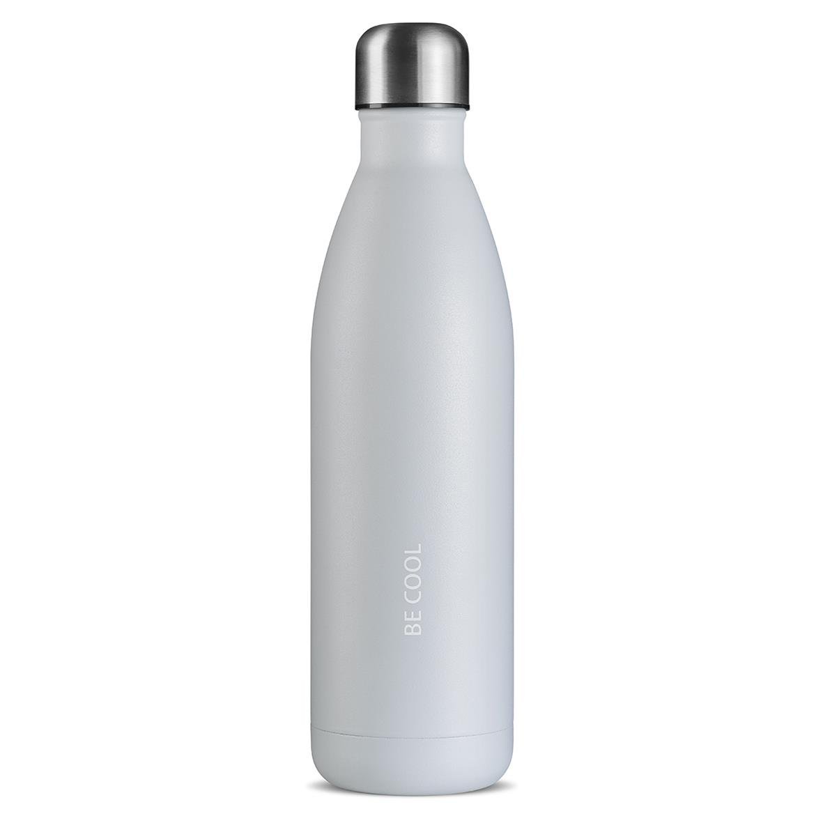 Vattenflaska JobOut Maxi Be Cool 750ml i vitt med silverlock