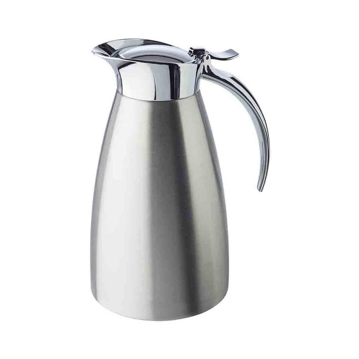 Termoskanna APS avancerad i rostfritt stål med kapacitet 0,6L och måtten Ø105x180mm