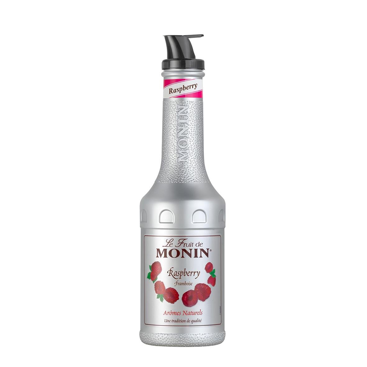 Monin hallonpuré smaksättare i 100cl flaska med pump