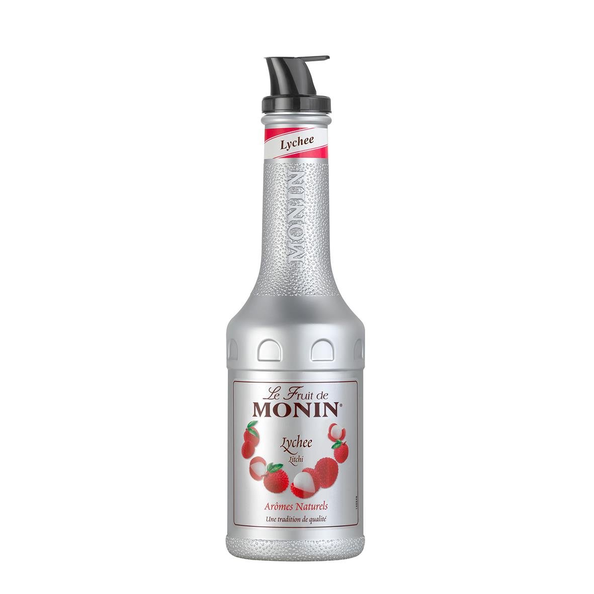 Monin Litchi smaksättare i 100cl flaska med pump