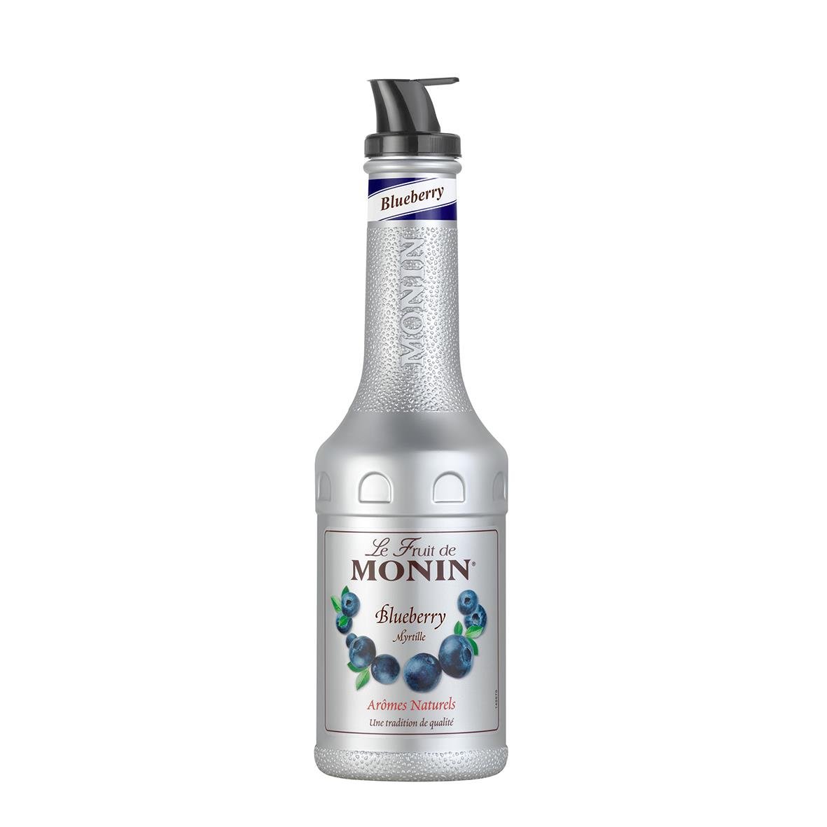 Monin blåbärssmakare i 100cl flaska med pump