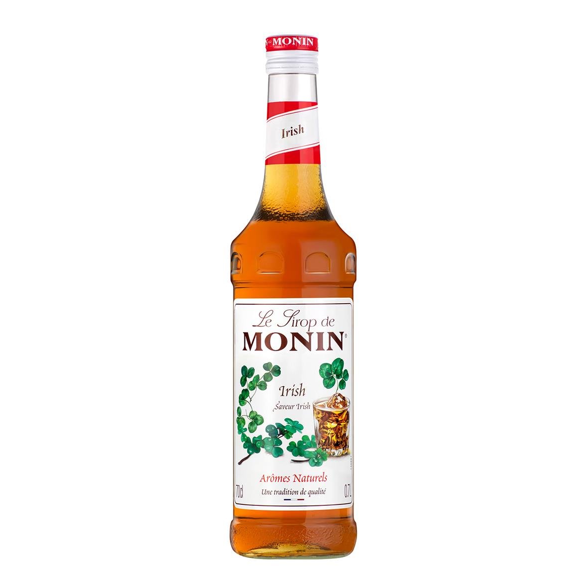 Monin Irish smakättare sirup 70cl med gröna örter och irländskt tema